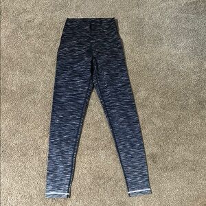 High-Waisted Black and Gray Leggings